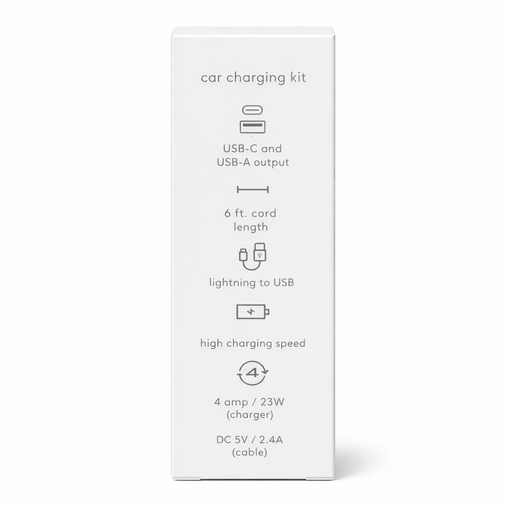 Heyday Mint Car Charger for iPhone and iPad